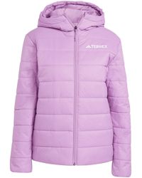 adidas - Terrex Mt Ess Pad Hooded Full-Zip Puffer Jacket - Lyst
