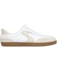 Skechers - Duraleather & Suede Overlay Bungee Low-Top Trainers - Lyst
