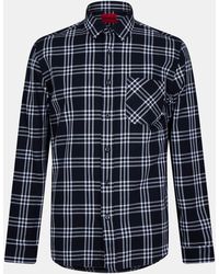 HUGO - Emero 01 Long-Sleeve Plain Shirt - Lyst