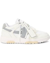 Off-White c/o Virgil Abloh - Slim Low Calfskin Leather Trainers - Lyst