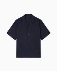 Emporio Armani - Short Sleeve Plain Shirt - Lyst