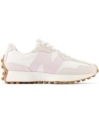 New Balance - 327 In Grey Suede/mesh - Lyst