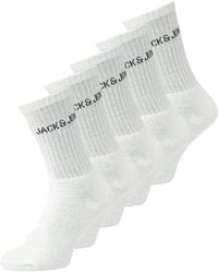 Jack & Jones - Regen 5 Pack Crew Socks - Lyst