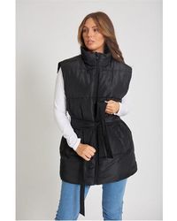 Golddigga belted bubble jacket ladies discount