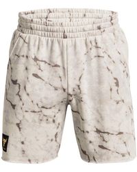 Under Armour - S Rck Rival Shorts Beige S - Lyst