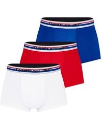 Reebok - Calzoncillos De Hombre En Azul/blanco/rojo Boxer Shorts - Lyst
