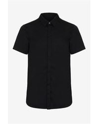 Armani Exchange - Slim Short Sleeve Stretch Shirt - Lyst