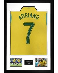 The Fan Cave - Adriano Signed Brazil Shirt Premium Frame - Lyst
