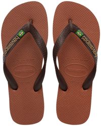 Havaianas - Brasil Logo Flip Flops - Lyst