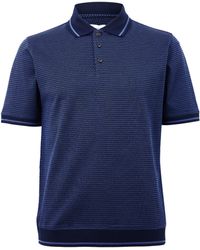 Pal Zileri - Pattern Short Sleeve Polo Shirt - Lyst