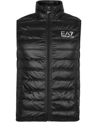 ea7 black bubble jacket