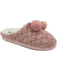 Dunlop - Knitted Mule Slippers - Lyst