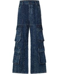 DIESEL - D-Sire-Cargo Wide Leg Jeans - Lyst
