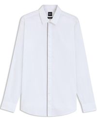 BOSS - H-Hank-Party Patterned Long Sleeve Tailored Fit Shirt - Lyst