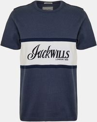 Jack Wills - Jw Colour Block Regular Fit T-Shirt - Lyst