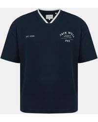 Jack Wills - V-Neck Short Sleeve Oversized T-Shirt - Lyst