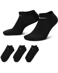 Nike - 3 Pack No Show Socks - Lyst