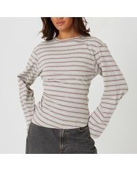 Brave Soul - Ladies Striped Long Sleeve Top - Lyst