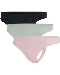 adidas - Low Rise Thong 3Pk - Lyst