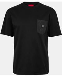 HUGO - Dombiro 01 Cotton T-Shirt - Lyst