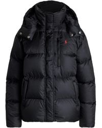 Polo Ralph Lauren - Carly Water-Repellent Quilted Duck Down Wind Resistant Detachable Hood Short Puffer Jacket - Lyst