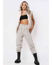 Missy Empire - I'M Real Slogan Joggers - Lyst