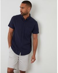 Threadbare - Majestic Short-Sleeve Plain Shirt - Lyst