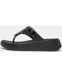 Fitflop - Fit Flop F-Mode Jewel-Deluxe Flatform Sandals - Lyst