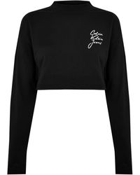 Calvin Klein - Script Institutional Ls Tee - Lyst