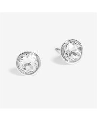 Jon Richard - Plated And Crystal Stud Earrings - Lyst