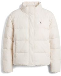 Calvin Klein - Essential Water Resistant Rds-Certified Down Short Puffer Jacket - Lyst