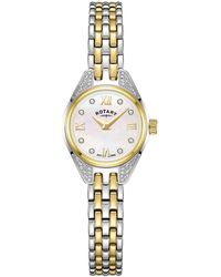Rotary - Ladies Cocktail Mop Tt Ss Bracelet Watch - Lyst