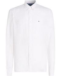 Tommy Hilfiger - Pigment Dyed Long-Sleeve Plain Shirt - Lyst