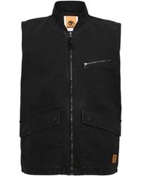 Timberland - Washed Canvas Gilet - Lyst