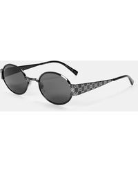 Gucci - Monogram Round Sunglasses - Lyst