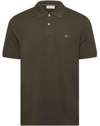 GANT - Logo Short-Sleeve Polo Shirt - Lyst