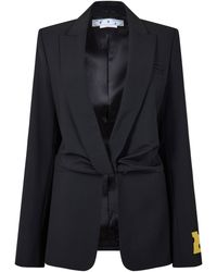 Off-White c/o Virgil Abloh - Duchesse Twisted Duchesse Fabric Suit Jacket - Lyst