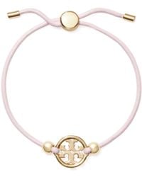 Tory Burch - Miller Slider Leather Bracelets - Lyst