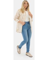 I Saw It First - Striped Poplin Oversized Shirt - Lyst