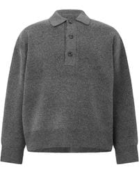 MKI Miyuki-Zoku - Double Knit Rugby Long-Sleeve Polo Shirt - Lyst
