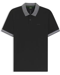 BOSS - Chip Paddy Cotton Short-Sleeve Polo Shirt - Lyst