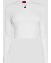 HUGO - Long Sleeved Logo T-Shirt - Lyst