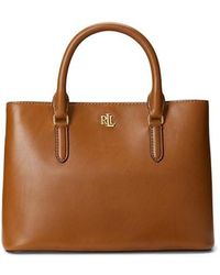 Lauren by Ralph Lauren - Smooth Leather Small Marcy Satchel - Lyst