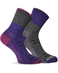 Skechers - 2 Pack Walking Socks - Lyst