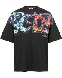Gcds - Heaven And Hell Oversized T Shirt - Lyst