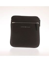 Emporio Armani - Nylon Allover Jacquard Logo Shoulder Bag - Lyst