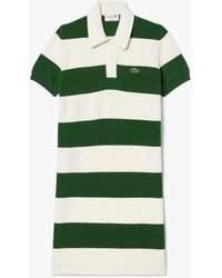 Lacoste - French Made Polo Collar Dress - Lyst