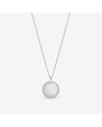 Inicio - Beaded Edge Personalised Pendant - Lyst