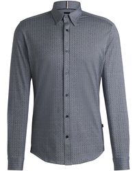 BOSS - C-Roan Kent Long Sleeve Plain Shirt - Lyst