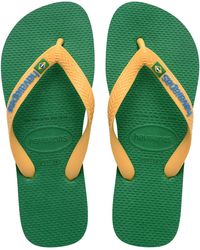 Havaianas - Brasil Logo Flip Flops - Lyst